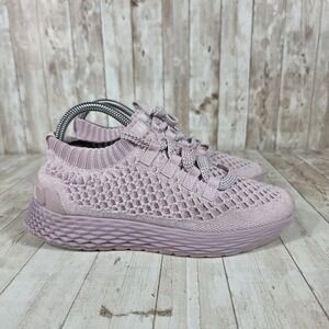 NOBULL Women Trainers Lilac Knit Lace Up Athletic Sneakers Shoes Size 7
